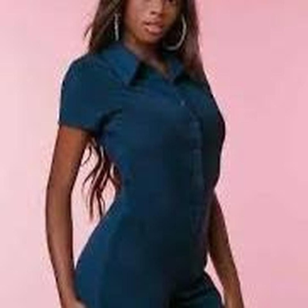 Juicy Couture X Forever 21 Terry Rhinestone Romper NAVY BLUE Size XS